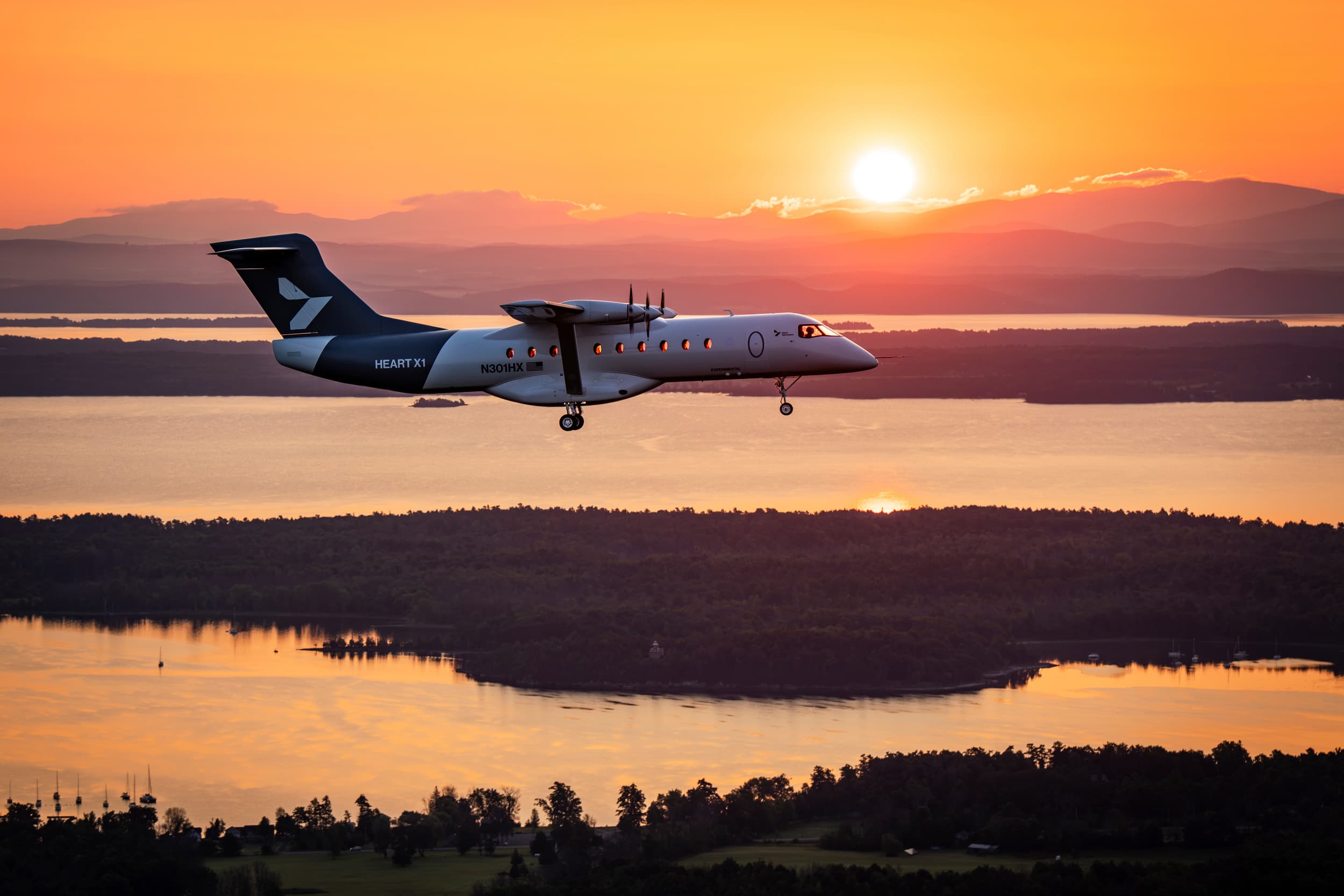 X1 prototype on the apron at dawn — Plattsburgh, NY
