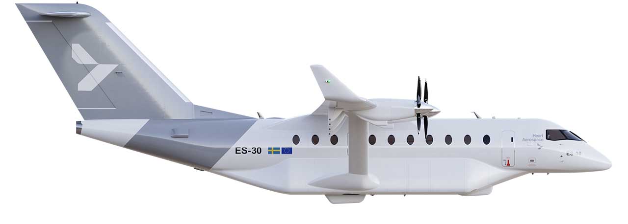 Heart Aerospace ES-30 side view
